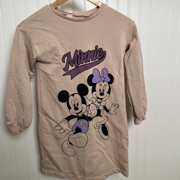 H&M x Disney 8-9y Minnie Mouse Sweater Dress - Picture 1 of 4